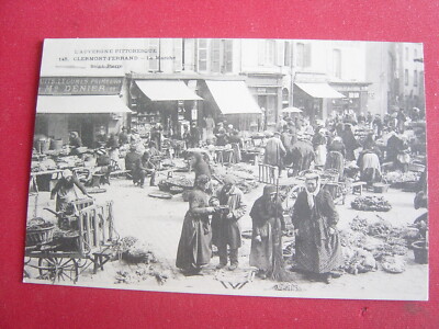 alte Postkarte CPA: 145 Clermont-Ferrand der Markt Saint Pierre