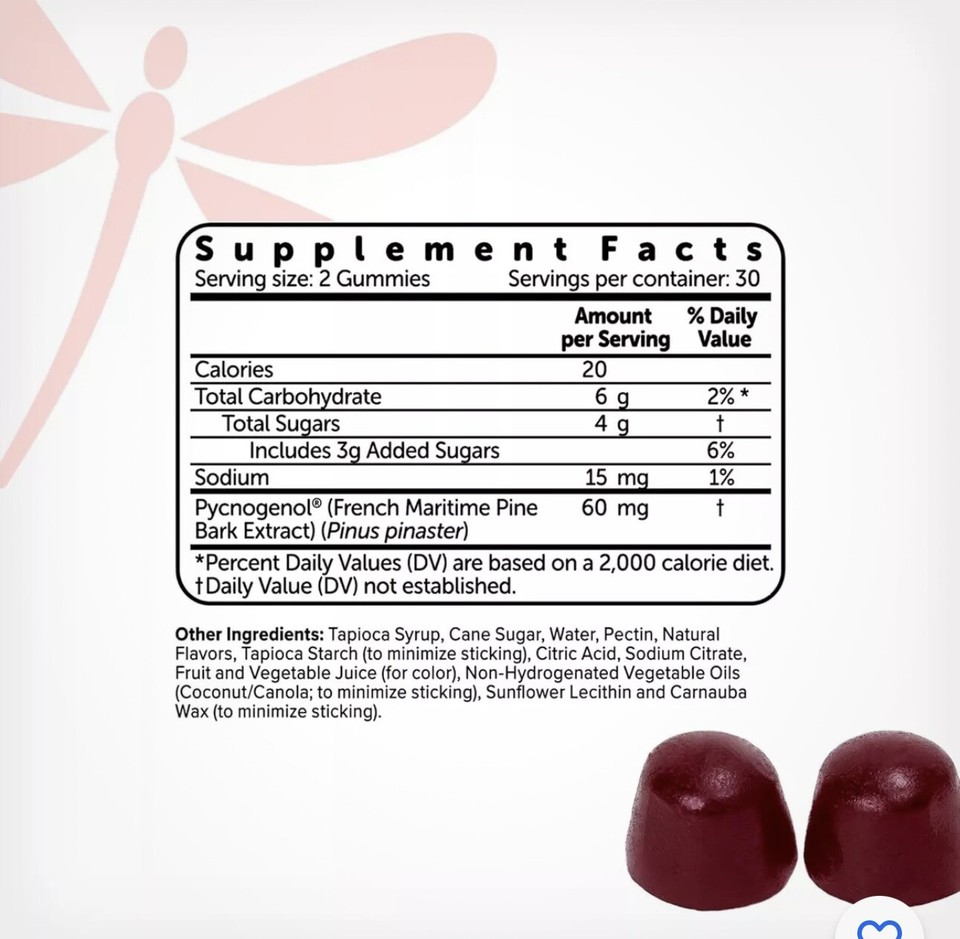 Amberen Energy Mood Sleep Gummies with Pycnogenol Perimenopause Support