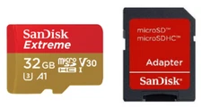 32GB Extreme SanDisk microSD Memory Card for GoPro Action Cameras & Drones