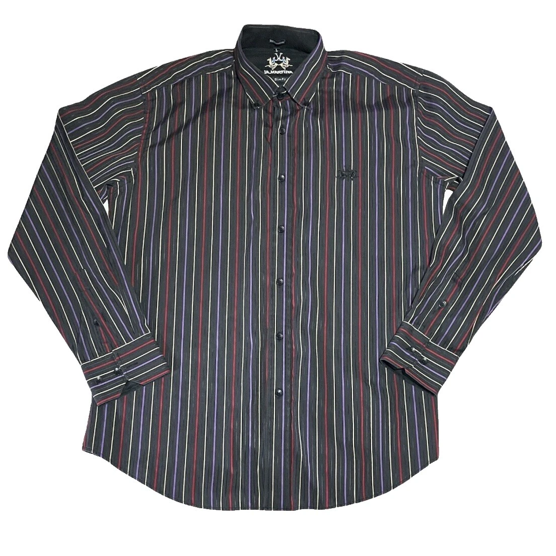 LA MARTINA Cotton Slim Casual Button-Down Shirts for Men
