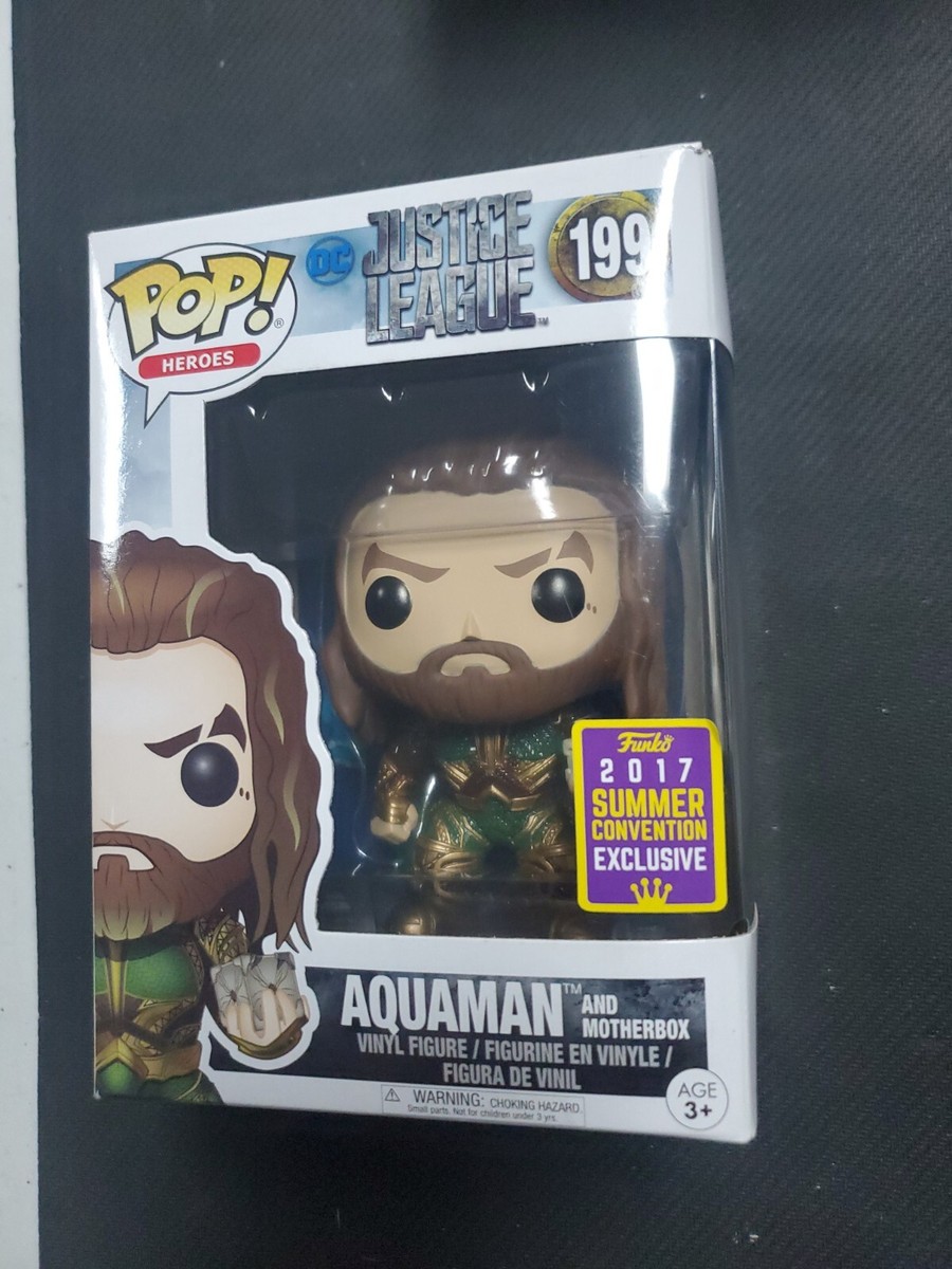 Funko Pop! Justice League Aquaman #199 SummerCon 17 Vinyl Figure