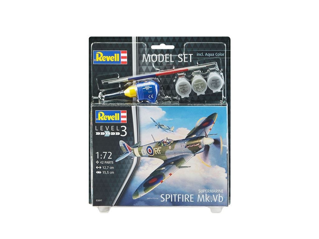 Revell Supermarine Spitfire Mk.Vb Model Set Scale 1:72 -  63897