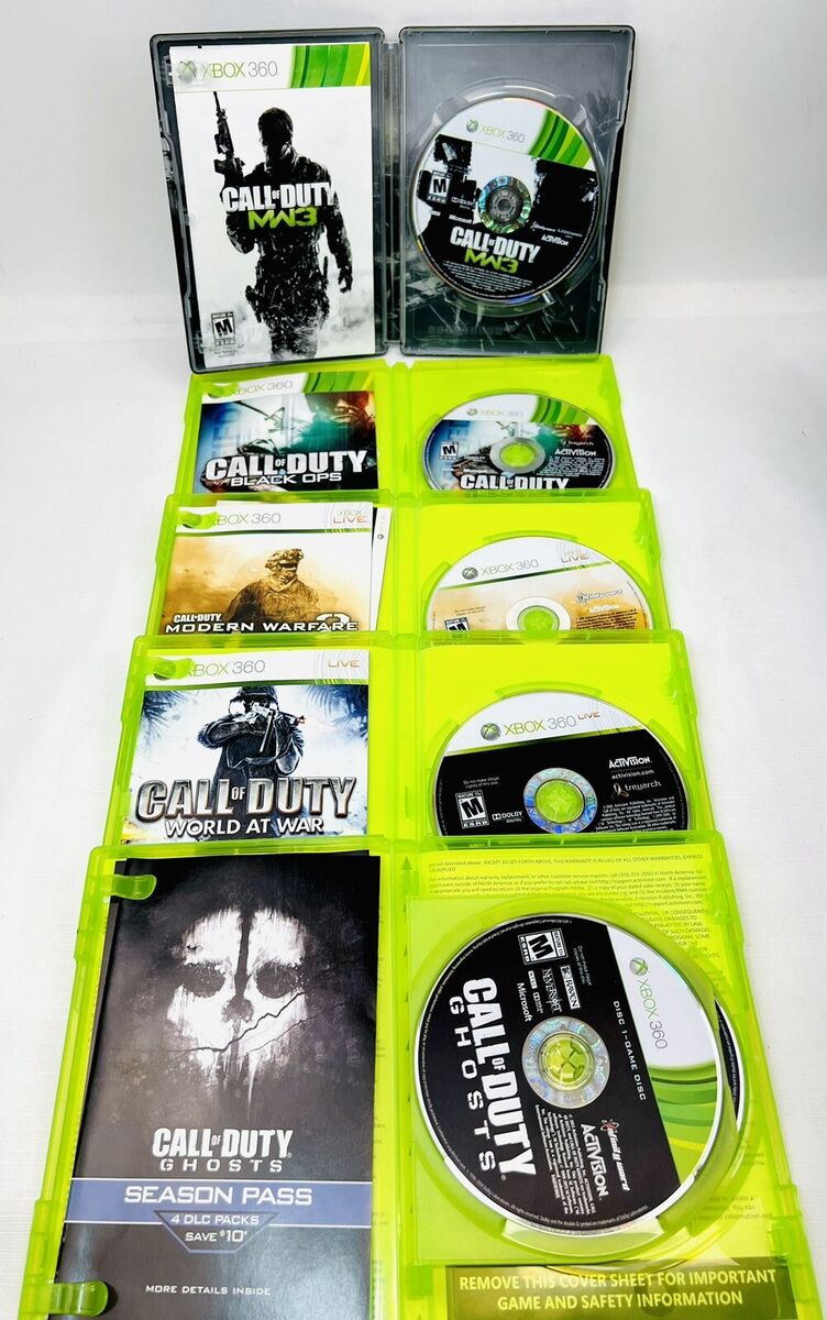 Xbox 360 Call Of Duty Bundle All Games Modern Advanced Warfare Ghosts Black  Ops