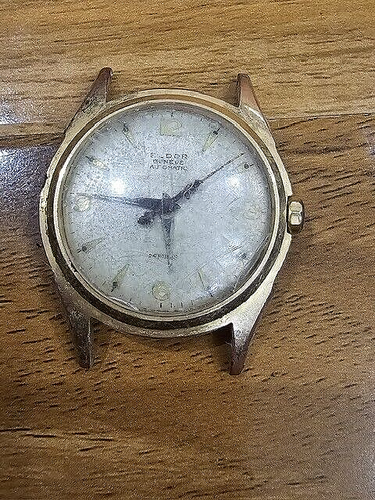 Testata Orologio Rara Vintage Svizzero Eldor Ginevra 25 Rubis Automatica da Uomo - Non Funzionante - Foto 4 di 7