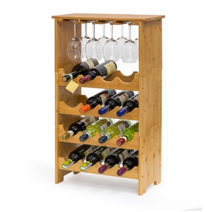 étagère à Vin Casier à Bouteilles Bambou Range Bouteilles Porte