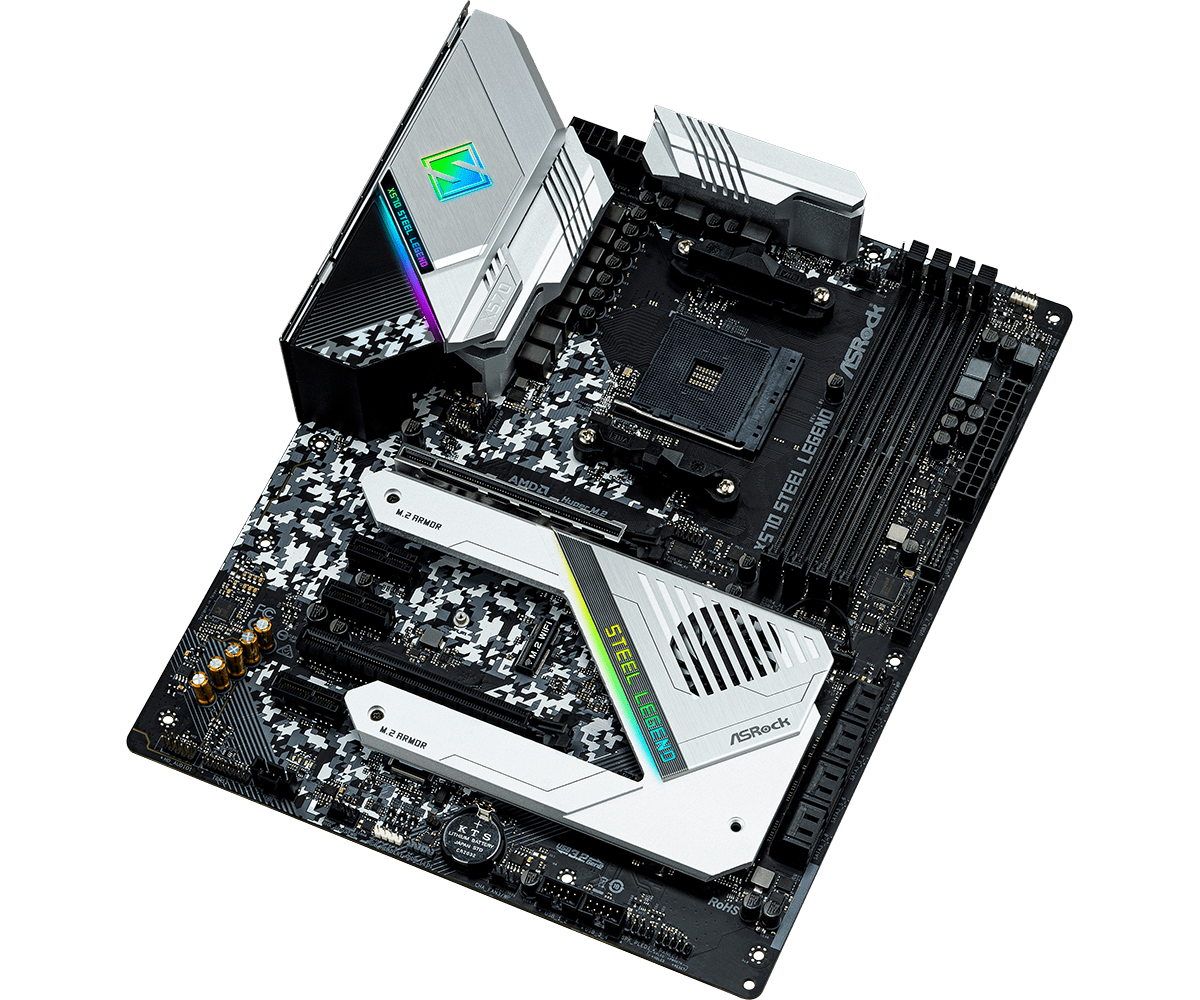CPU AMDRyzen75700G ASRockX570SteelLegend ASRock X570 STEEL LEGEND AM4 ATX AMD Motherboard - Newegg.com