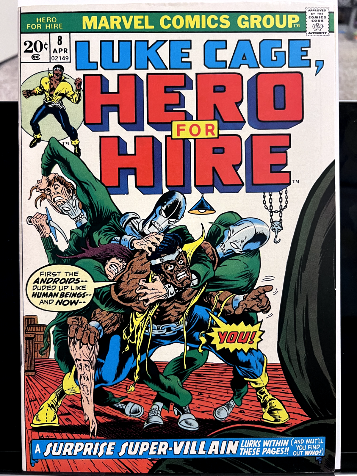 Luke Cage Hero For Hire #8 VF A Surprise Super-Villain