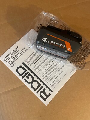 Genuine Ridgid R840040 18v Lithium-Ion Max Output 4.0ah Battery | eBay