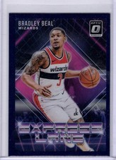 2018-19 Panini Optic Bradley Beal Express Lane Purple Holo Prizm Refractor #15