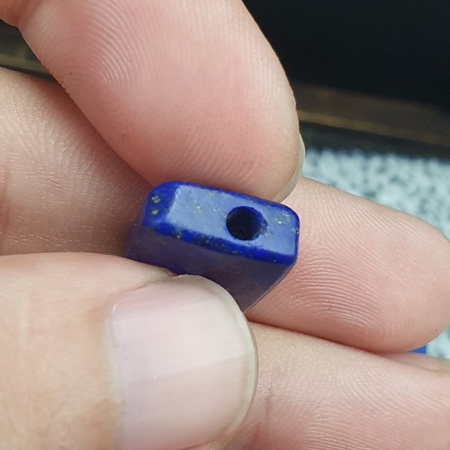Old Ancient Natural Near Eastern Lapis Lazuli Stone Beads lot - Picture 15 of 24