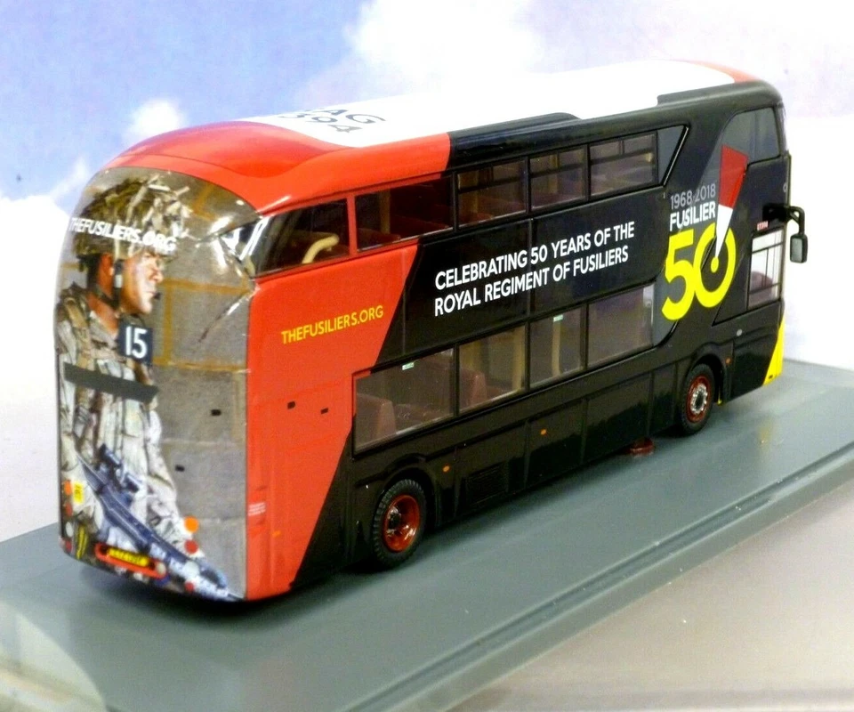 CORGI 1/76 NEW ROUTEMASTER GO AHEAD LONDON ROYAL FUSILLIERS 50TH RT.15 OM46627A - Image 2 of 3