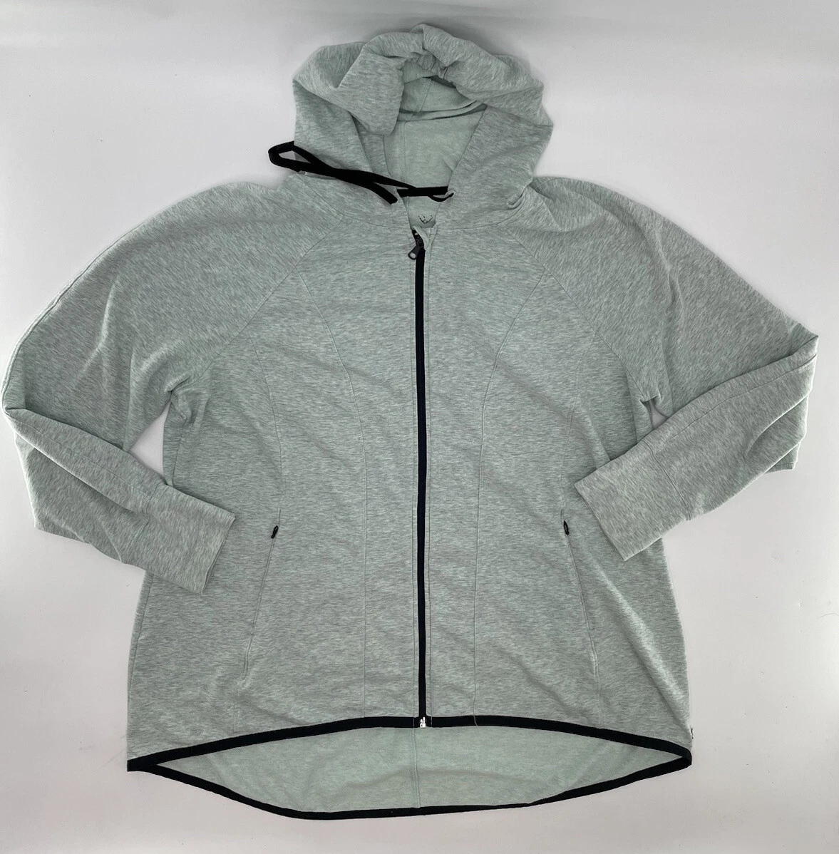 Livi Active Full Zip Jacket Womens 22 24 Heathered Light Green