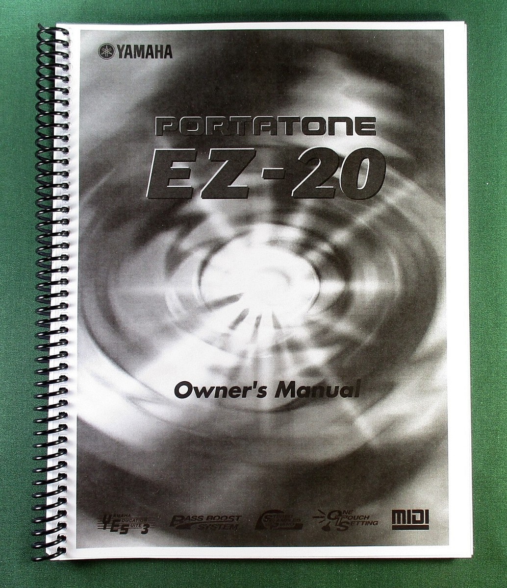 Yamaha EZ-20 Instruction Manual: 74 Pages & Protective Covers! | eBay