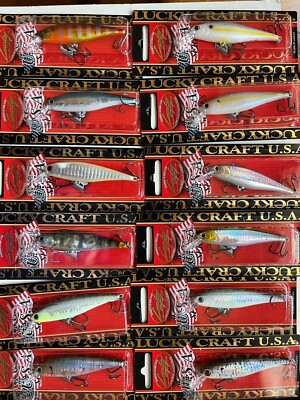 Lucky Craft 78SP 3/8 Oz. - Leurre Pointeur Aurora Noire - Lot De 2 - Neuf