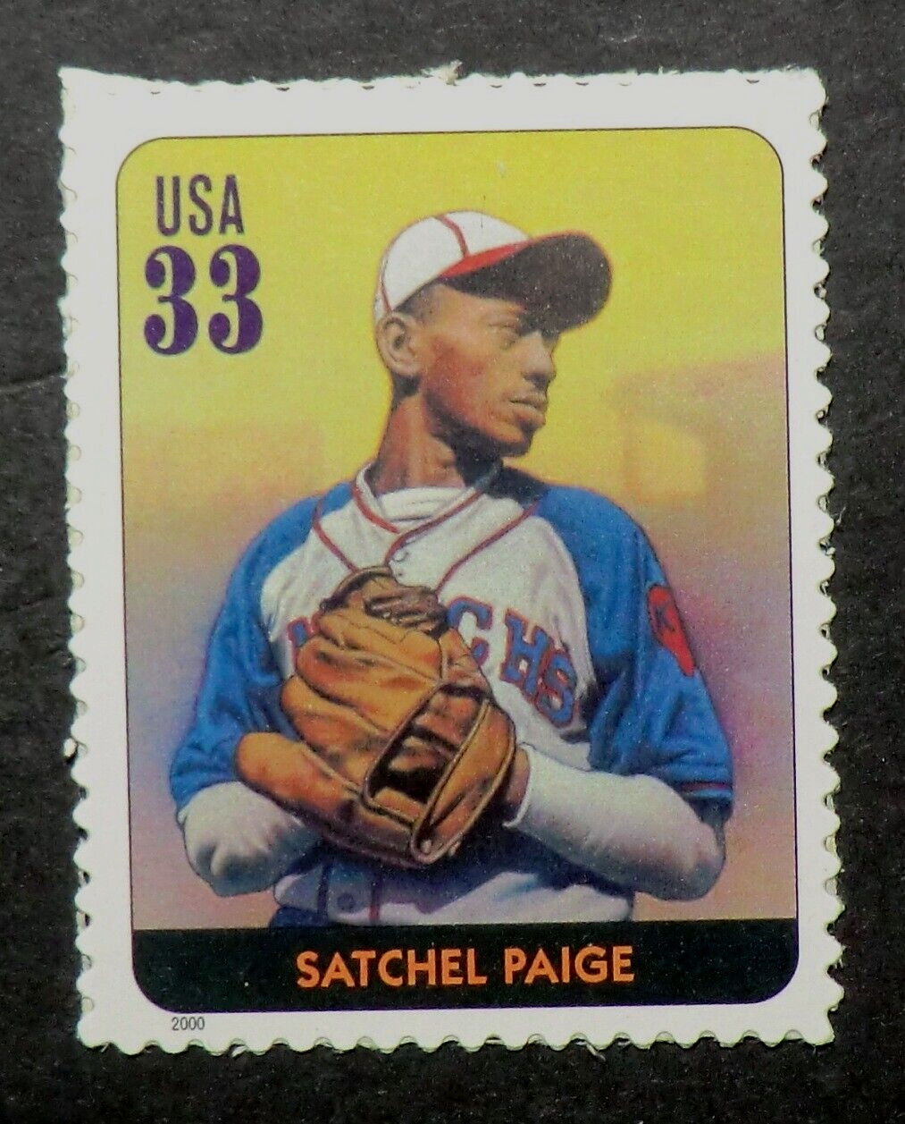 Satchel Paige #33 2008 Playoff Prime Cuts Baseball Biography Materials