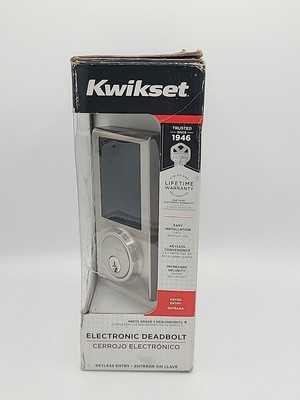 Kwikset Single Cylinder Touchscreen Electronic Deadbolt - Silver 