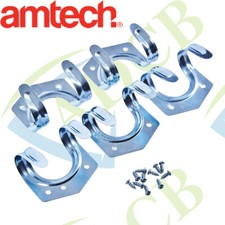 Amtech 5pc Heavy Duty Garden Tool U Hooks | Shed Wall Storage for Tools