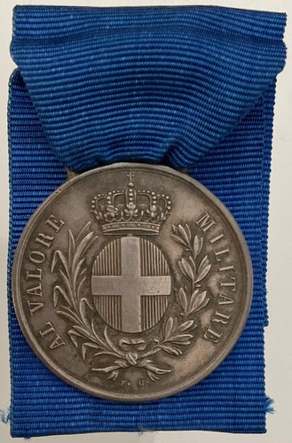 GUERRE D’ITALIE 1859 F.G. VALOR MILITARE REGIA ZECCA MEDAGLIA IN ARGENTO - Foto 4 di 8