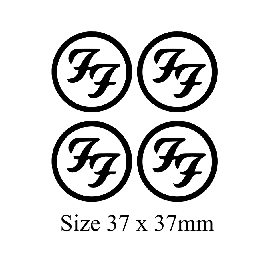 Foo Fighters Face Tattoo x 4