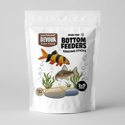 YOUR FISH STUFF YFS Grain Free Bottom Feeders Sinking Sticks Bulk Aquarium Fish Food Catfish