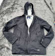 Rei Co-op Jacket Extra Large Black Windbreaker Hoodie Zip Pockets Full Zip Boy
