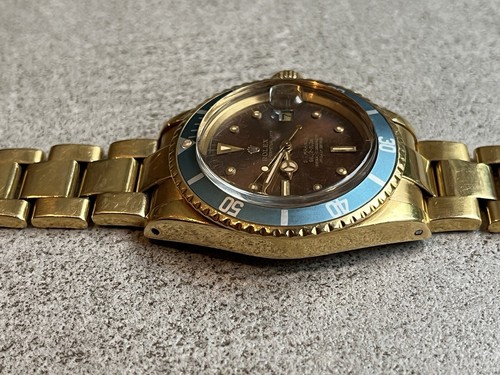 Rolex Submariner 1680 -18K Gold - Tropical Dial - Patina Nipple Dial ref. 1680/8 - Picture 3 of 12