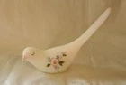 Fenton Rosalene Satin Apple Blossom Hand Painted Happiness Bird Signed