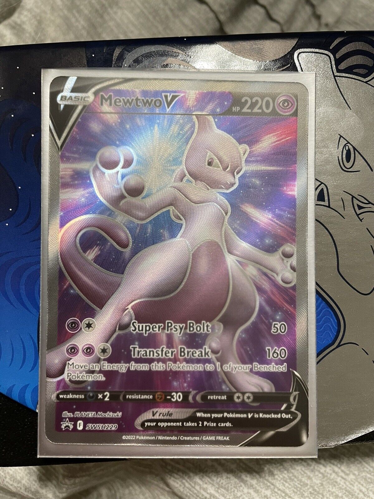 Carta Pokémon Tcg Mewtwo V - Promo Swsh229 Pokemon Go