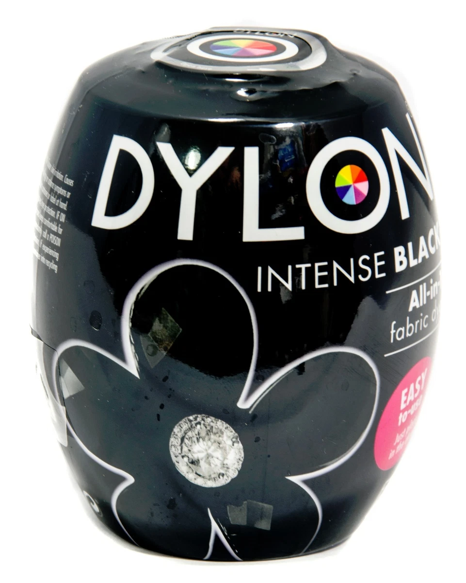 Dylon Intense Black Fabric Dye Machine Dye Pod Packs Sew