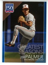 2019 Topps 150 Years of Baseball Blue #89 Jim Palmer (Orioles)