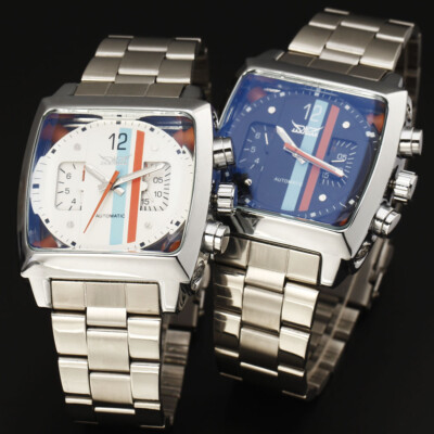 JARAGAR Stainles Steel Strap Fluoresce Date Automatic Mechanical Watch Mens 2025