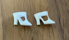 Vintage Barbie White Mod T Strap Shoes Japan