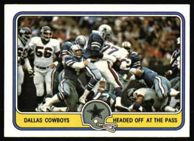 1981 Fleer Team Action Headed Off at the Pass #14 Dallas Cowboys L5