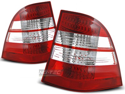 Takavalot mallille for Mercedes W163 ML M-SARJA 98-05 Punainen Valkoinen LED EAG