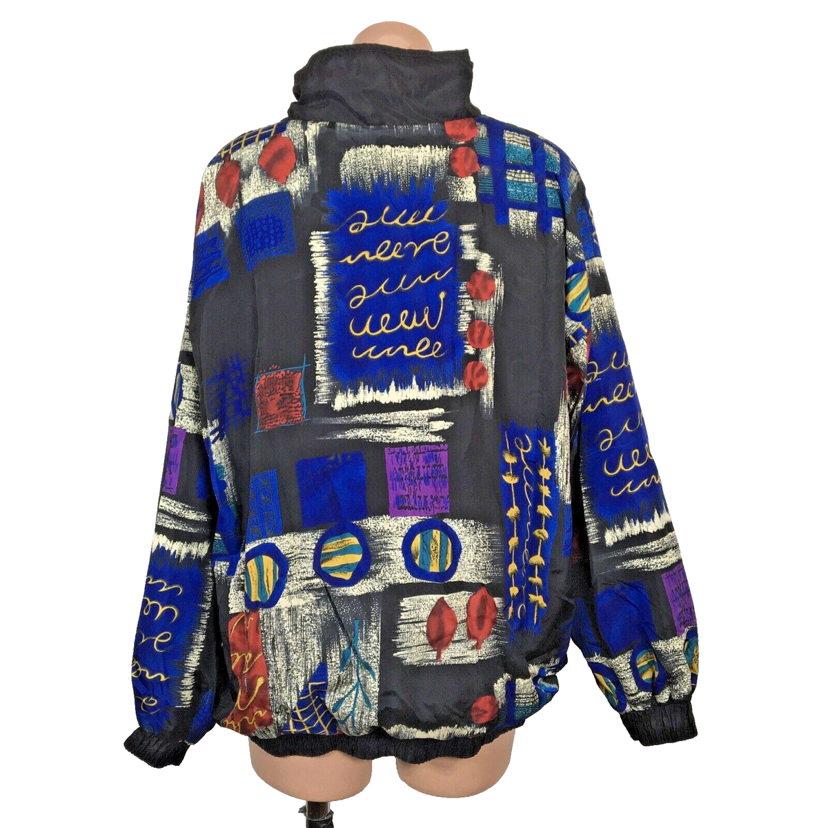 Vtg 90s 80s Hip Hop CC Bomber all over jacket Fresh Prince Sz L