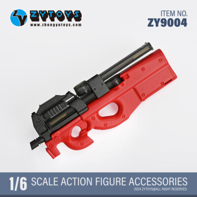ZYTOYS ZY9004 1/6 P90 WWII Gun Rifle Weapon Model Fit 12'' Action