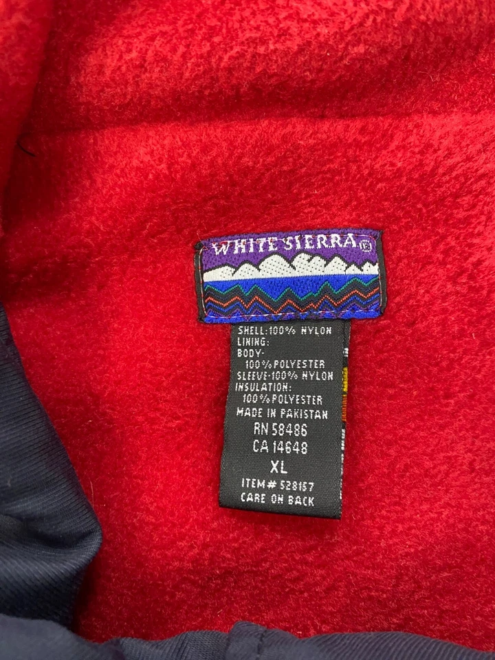 Chaqueta Sierra Blanca Para Hombres XL Negra Forrada de Vellón Con Capucha Rompevientos Abrigo de Esquí De Colección Foto 4 de 4