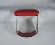 Kitchen Pantry Pro Pastry Cutter Dough Red Silicone Handle HEAVY DUTY