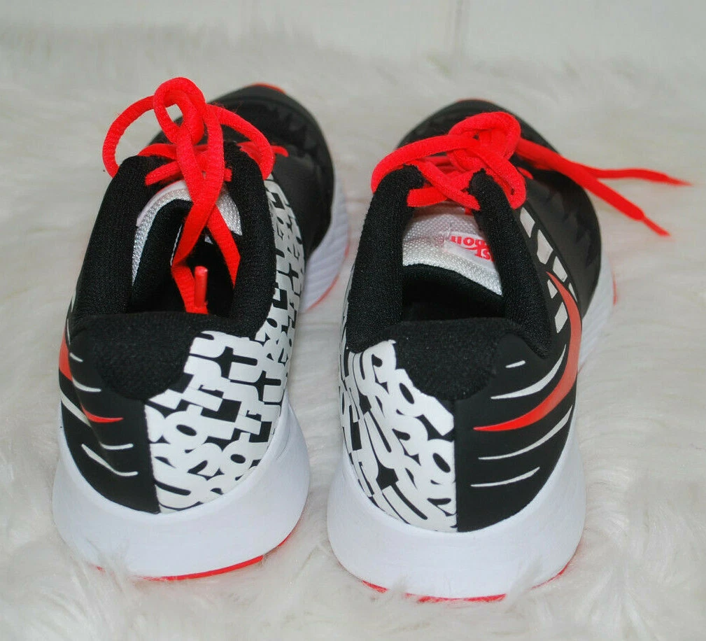 Nike Do It Logo Sneakers Boy 5Y 5 Youth Running Shoes Black Neon Red | eBay