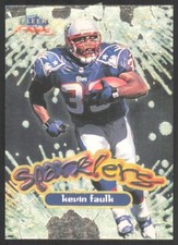 1999 Fleer Focus Sparklers (poor) Kevin Faulk #8S