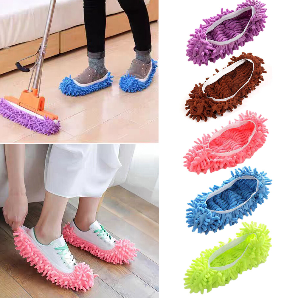 APL Mop Pulizia Pavimenti Pantofole Ciniglia Scarpe Pratica Durata: