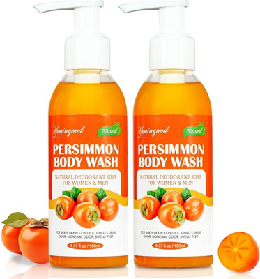 #ad #ad 2 PCS Persimmon Body Wash for Strong Odor Control Natural Persimmon Soap Bar $11.99