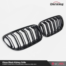 Densieg Doppelsteg Grill Nieren GLANZ SCHWARZ für BMW 3er E90 E91 2009-2012