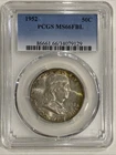 1952 P Franklin Half Dollar PCGS MS66 FBL Silver Coin 50C US Mint