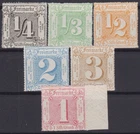 == AD Thurn & Taxis Mi. 35-40 MNH **, Cat. €220 ==