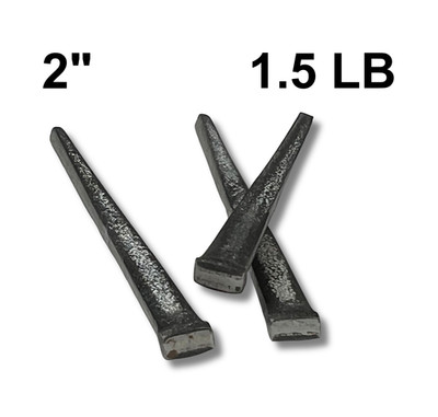 2'' Square Cut Nails 1.5lb Antique Style Rustic Square Head Nails for Restoration