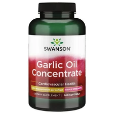 Swanson Garlic Oil 1,500 mg 500 Softgels