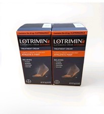 Lotrimin Treatment Cream Antifungal Athlete's Foot - 0.53 oz Exp 06/26 Lot Of 2