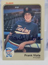 FRANK VIOLA In Person SIGNED on Card auto Autographed MLB BASEBALL SIG TWINS