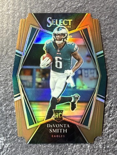 2021 Select - Premier Level Devonta Smith #149 Copper Prizm Die-Cut /199 (RC)